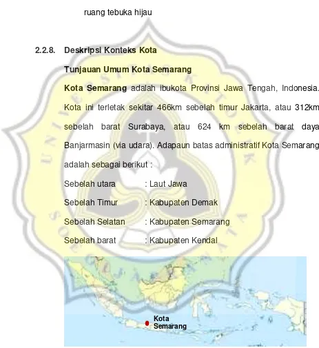 Gambar 2.4. Lokasi Kota Semarang pada Peta Indonesia 