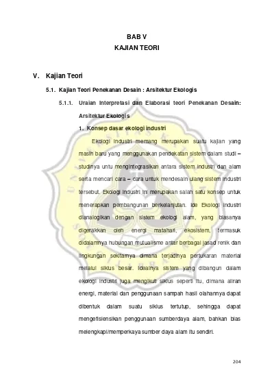 BAB V KAJIAN TEORI V. Kajian Teori - LANDASAN TEORI DAN PROGRAM SENTRA ...