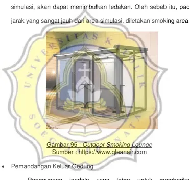 Gambar 95 : Outdoor Smoking Lounge 