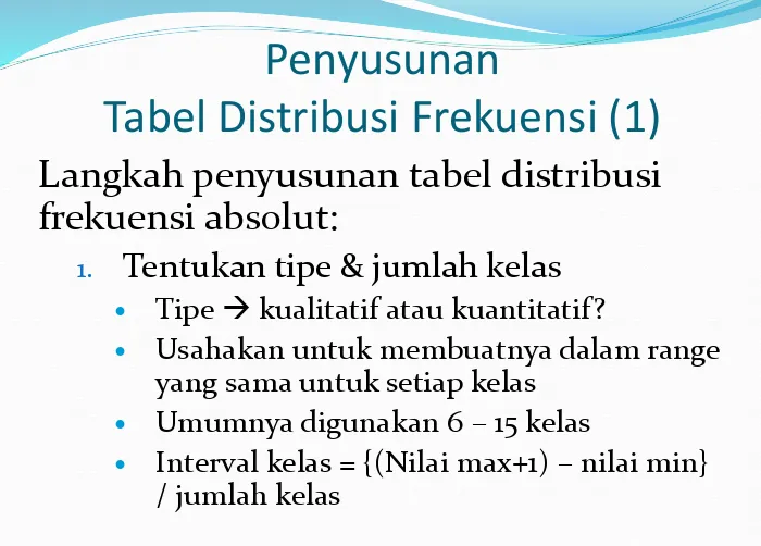 Tabel Distribusi Frekuensi (1)