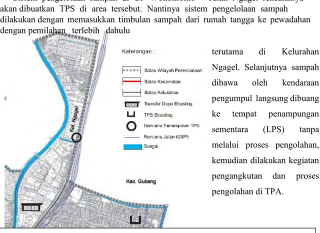 Gambar 3.12 Tabel Rencana Persampahan tahun 2030- UP. Wonokromo-Jl.Adtyawarman 