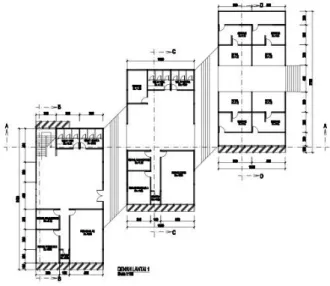 Gambar Denah Bangunan C  Sumber : Hasil Pengembangan Desain, 2015 