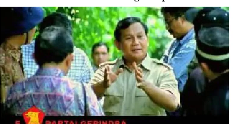Gambar 4.1 Prabowo Subianto dalam Shot 1 