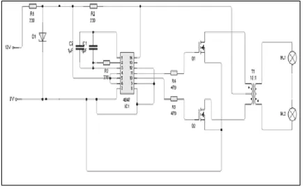 Gambar 7. Rangkaian ElektronikaBerdasarkan Diagram Blok Alat