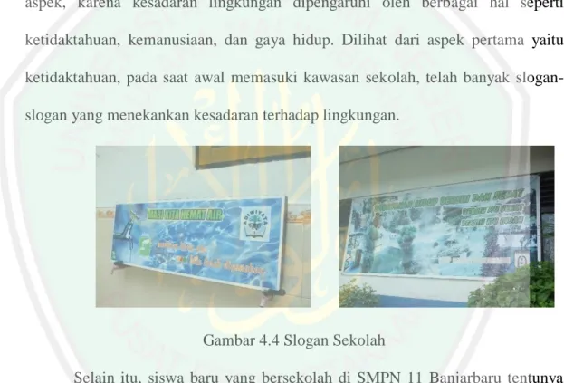 Gambar 4.4 Slogan Sekolah 