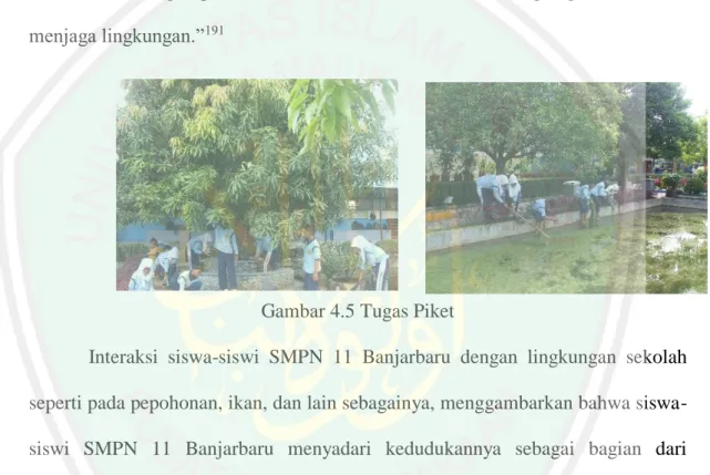 Gambar 4.5 Tugas Piket 