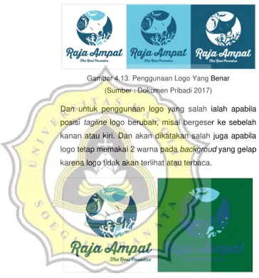 Gambar 4.13. Penggunaan Logo Yang Benar 