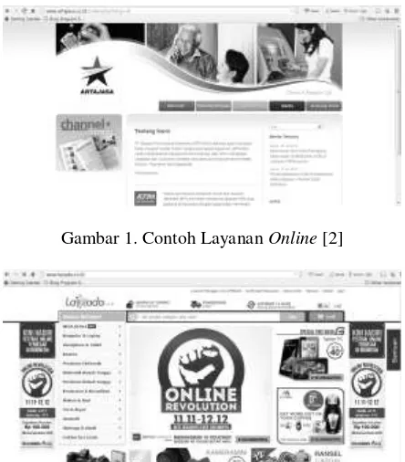 Gambar 2. Contoh Pemasaran Online [3] 