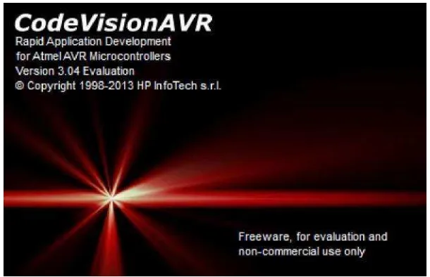 Gambar 2.7. Tampilan awal saat menjalankan program CodeVisionAVR  