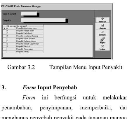 Gambar 3.4Tampilan Form Input Gejala