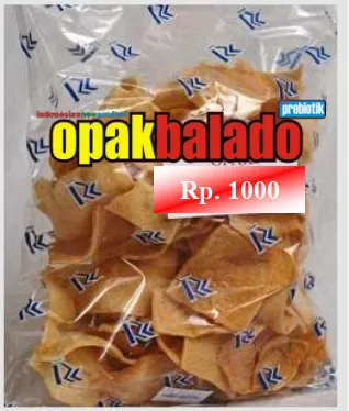 Gambar 1. Label Opak Balado Ubi Jalar 
