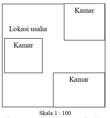 Gambar 2. Denah Lokasi Usaha 