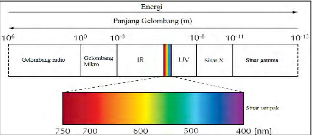 Gambar 2.2. Spektrum elektromagnetik (Hill, 2009)