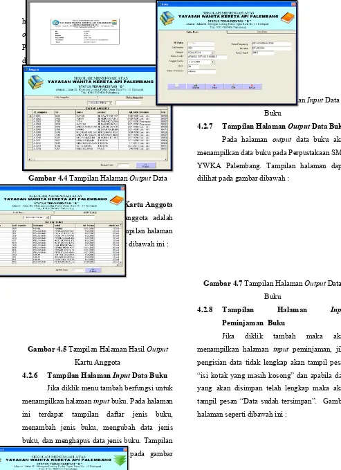Gambar 4.6 Tampilan Halaman Input Data