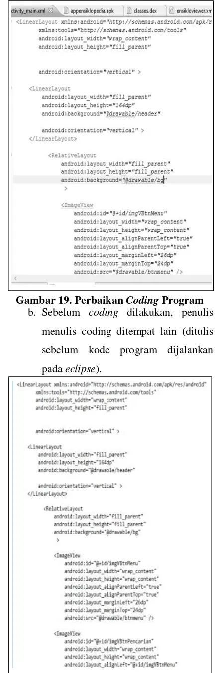 Gambar 19. Perbaikan Coding Program 