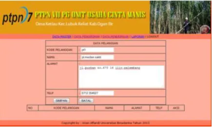 Gambar 3.11 Form input data wilayah 