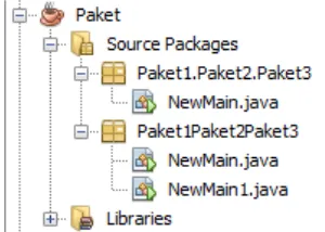 Gambar 6.4 Paket Paket1Paket2Paket3 yang terdiri dari dua kelas 