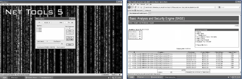 Gambar 2.4 Pengujian dengan Net Tools 5 Port scanner dan Deteksi ICMP