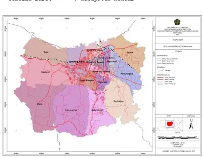 Gambar 1.3. Peta Administrasi Kota Semarang 