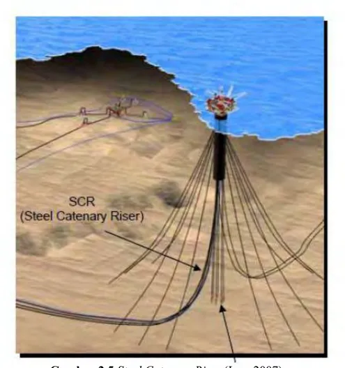 Gambar 2.5 Steel Catenary Riser (Lee, 2007) 