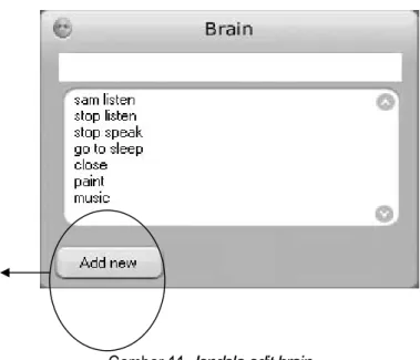 Gambar 10. Respondingheads dalam keadaan aktif dan nonaktif  Menu  edit brain berfungsi sebagai 