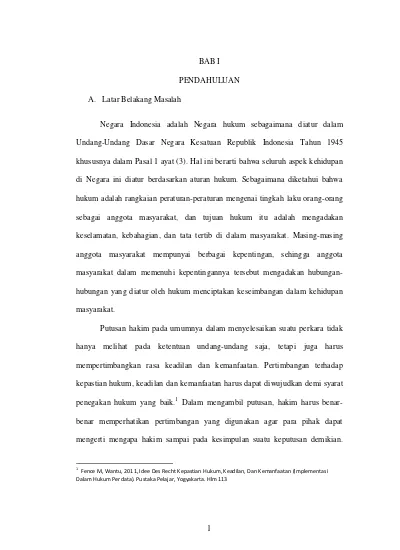 ANALISIS PUTUSAN HAKIM TERHADAP KASUS ASUSILA PADA ANAK (Studi Kasus Di ...