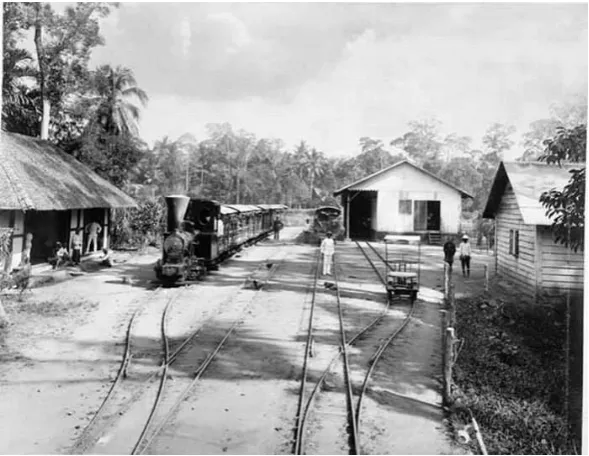 Gambar 1: 1890-1905 Kereta Api Dengan Jarak Rel Sempit Untuk 