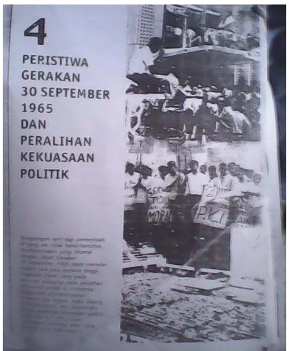 Gambar 4.1: Muka Bab Peristiwa Gerakan 30 September 1965 dan Peralihan Kekuasaan Politik 