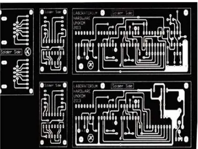 Gambar 8. Desain Layout PCB untuk Tester 