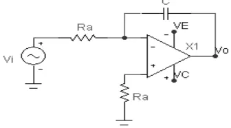 Gambar 2.113 Rangkaiaan integrator yang mengggunakan resiistor untuk mmeminimalkan 