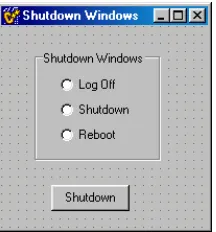 Gambar 17.6. Desain Form Shutdown Windows 
