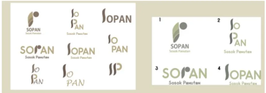 Gambar 4.3 Sketsa logotype 