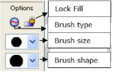 gambar 15 gambar).  3. Brush size