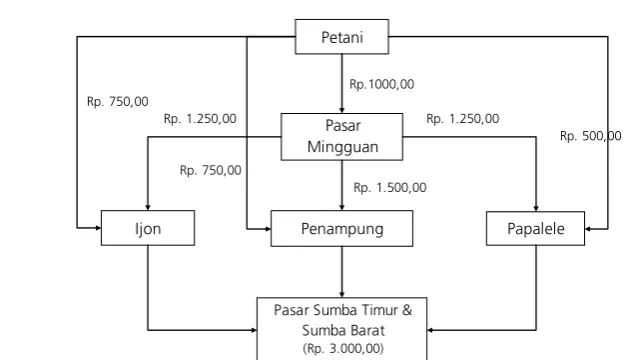 Gambar 1. Rantai Pemasaran di Kab. Sumba Timur 
