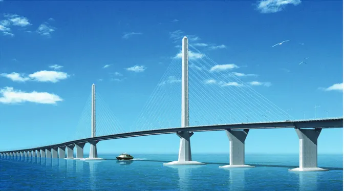 Figure 6 - Visualisation of the Qingzhou Bridge  8. Conclusion 