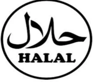Gambar 1.1 Label halal tanpa ada nama lembaga menjaminnya 