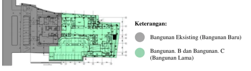 Gambar 6. Analisa zona vertikal pada lantai basement hingga lantai 4  pada BBKPM   (Sumber : Data Perencana, 2016, sudah diolah) 