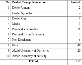 Tabel 2.6. Jumlah Tenaga Kesehatan Tarutung 