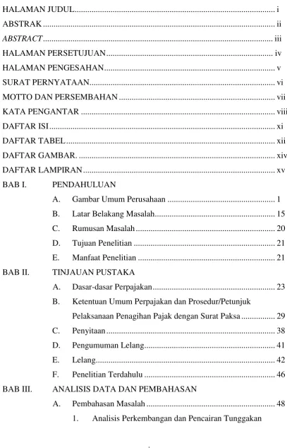 Gambar Umum Perusahaan ................................................... 1 