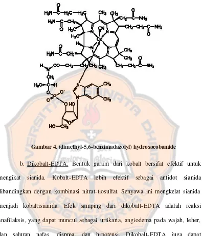 Gambar 4. (dimethyl-5,6-benzimadazolyl) hydroxocobamide 
