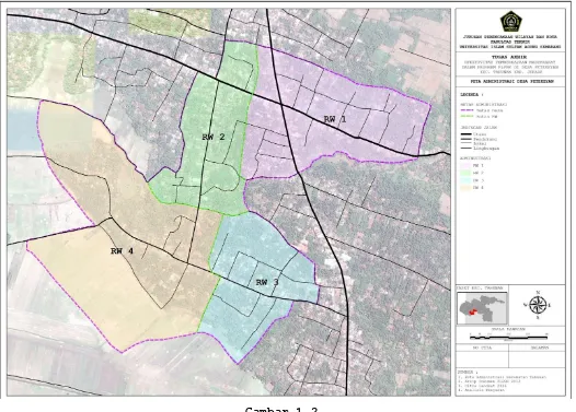 Gambar 1.2 Peta Lokasi Studi Desa Petekeyan