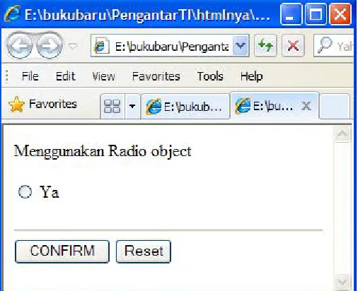 Gambar 5. Memasukan Data  dengan Text Objek 