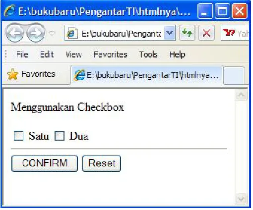 Gambar 7.8. Objek Checkbox 