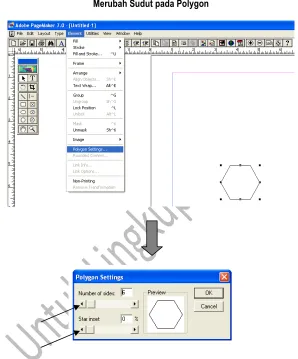 Gambar 2.17Merubah Sudut pada Polygon