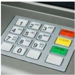 Gambar 2 Contoh Keyboard Mesin ATM 