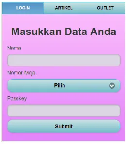 Gambar 4. Halaman Login Client 