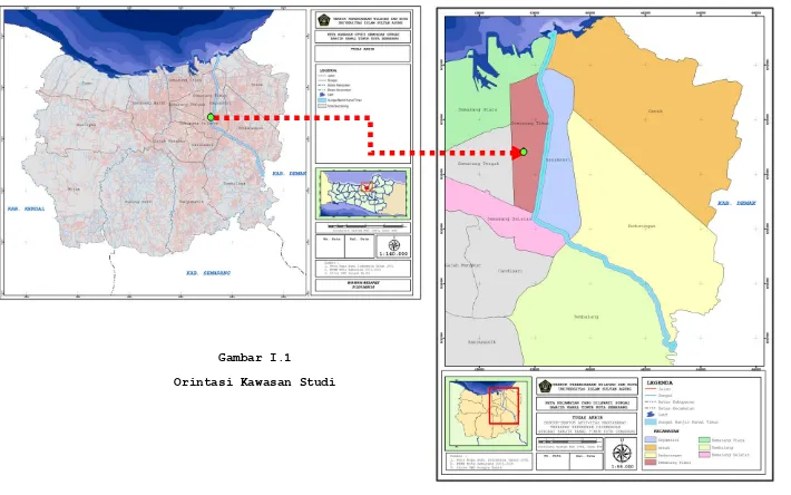 Gambar I.1 Orintasi Kawasan Studi 