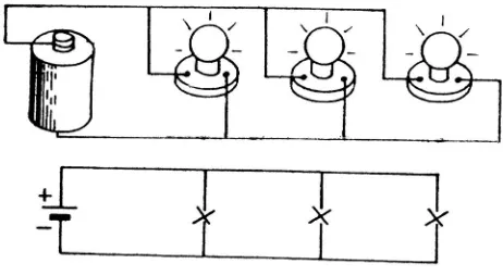 Gambar 5. Rangkaian parallel 3 lampu 