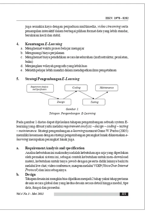 Gambar 1.Tahapan Pengembangan E-Learning