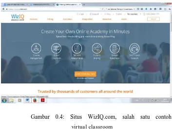 Gambar 0.4: Situs WizIQ.com, salah satu contoh  